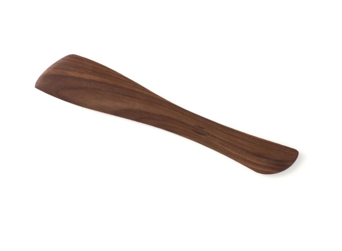 wooden utensil on white background