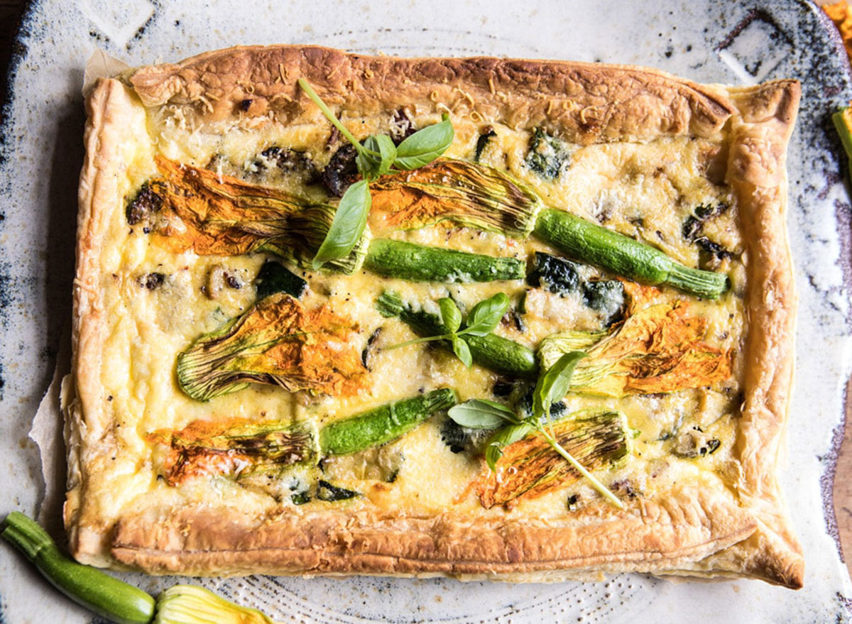 zucchini bacon tart