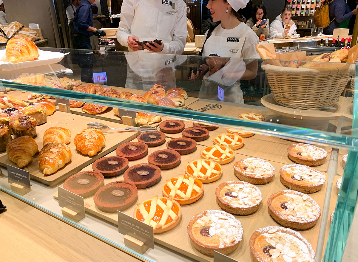 Pastries on display at Starbucks Reserve