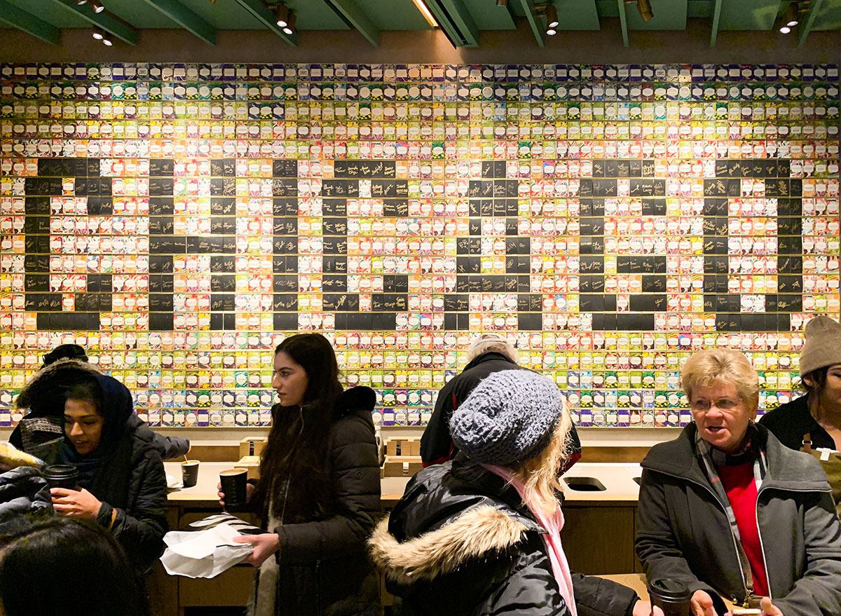 Chicago sign inside the Starbucks Reserve Roastery