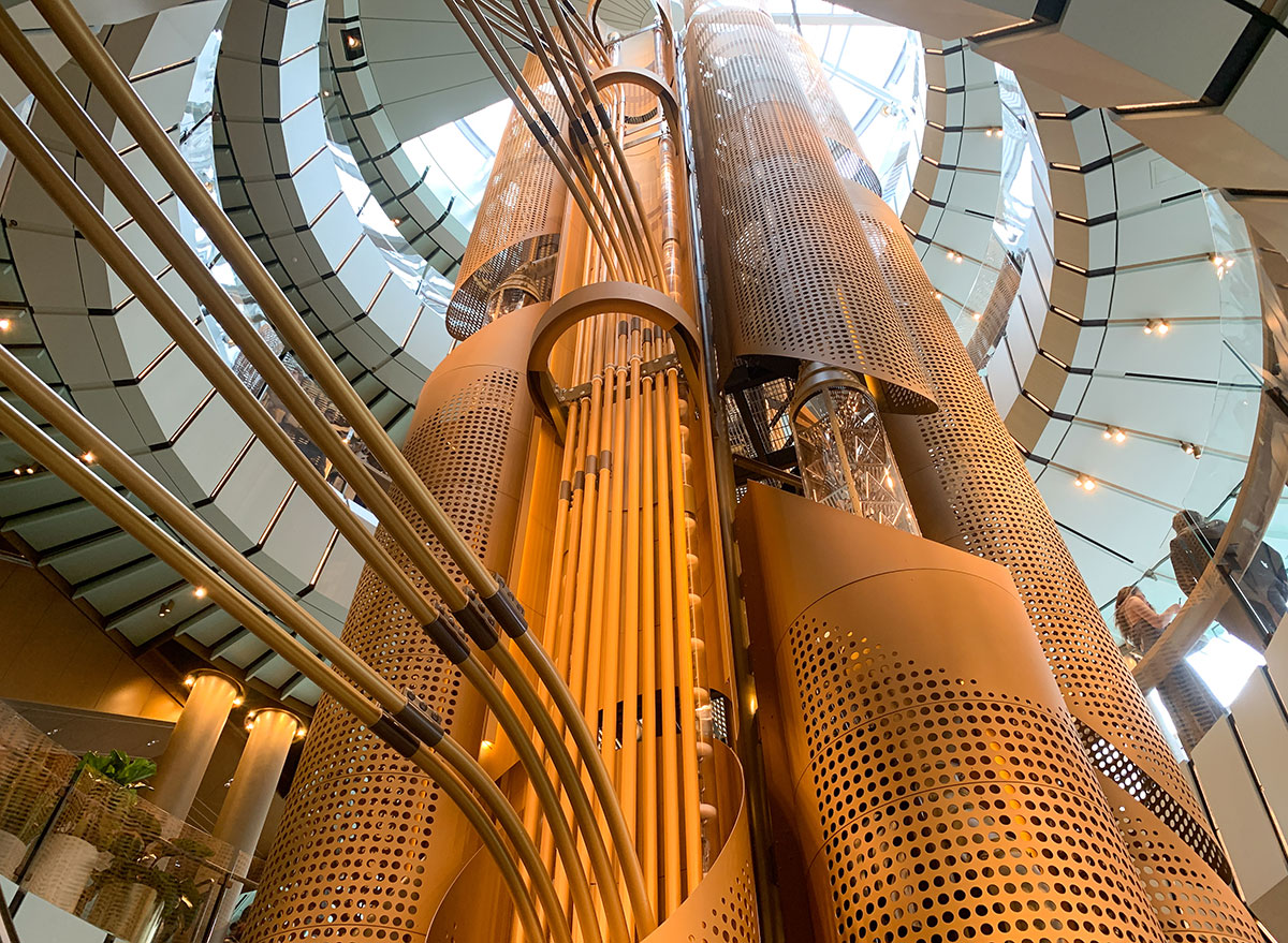 Coffee roaster machine at the Chicago Starbucks Reserve Roastery