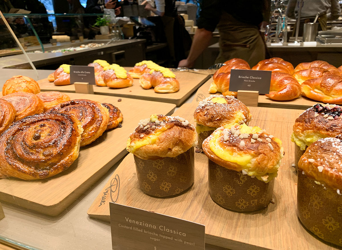 Pastries on display at Starbucks Reserve