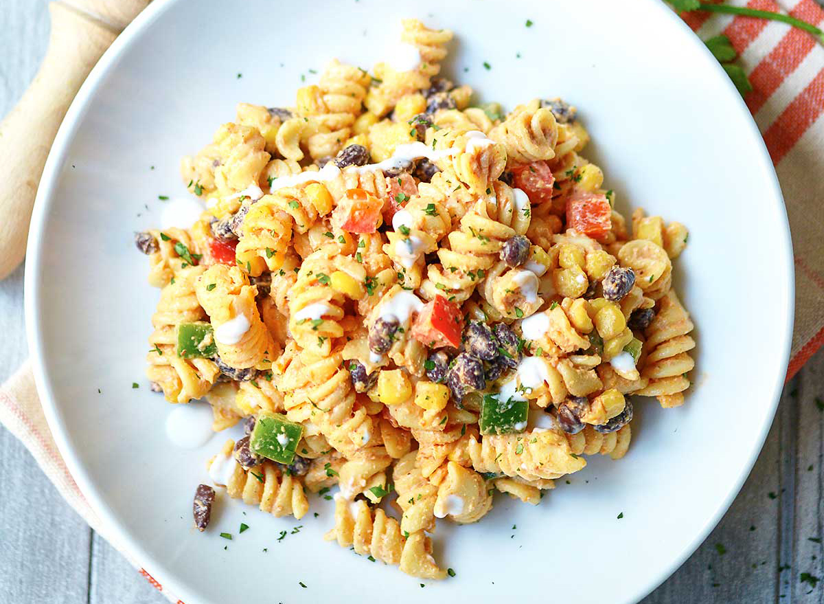 mexican pasta salad from show me the yummy