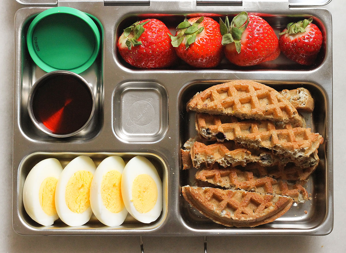 waffle dipper bento box