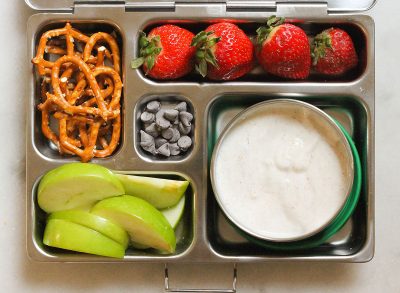 cinnamon yogurt dipper bento box