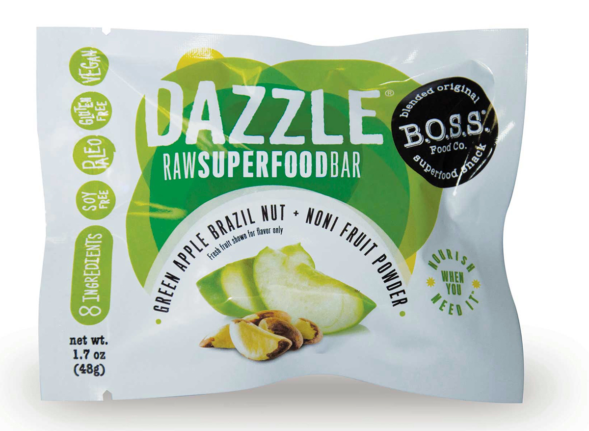 boss dazzle superfood vegan bar