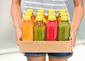 Collection of bottled smoothies