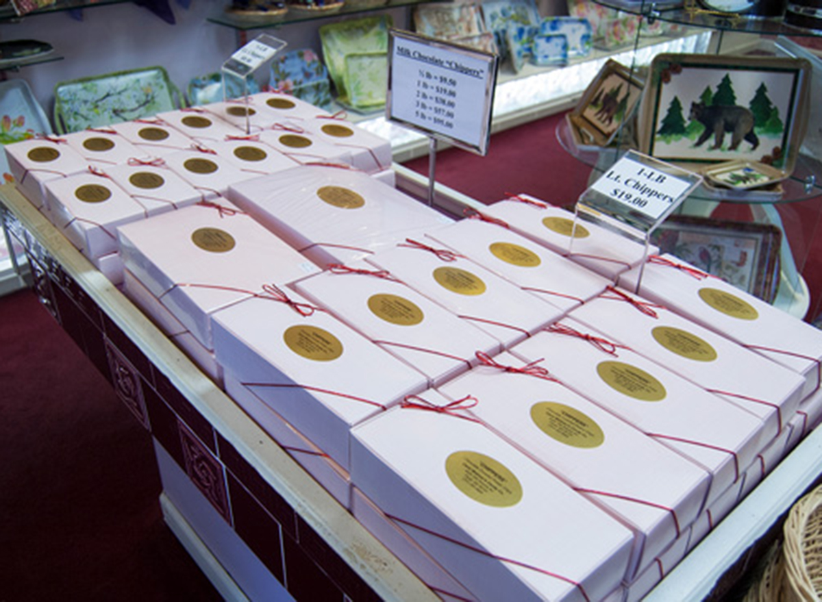 boxes of chippers from carol widman's candy