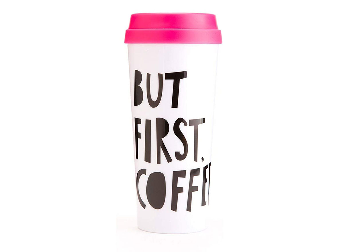 but first coffee bando travel mug