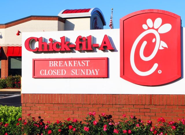 chick fil a sign