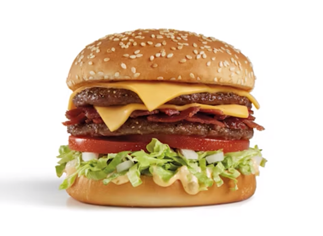 Del Taco Bacon Double Del Cheeseburger 