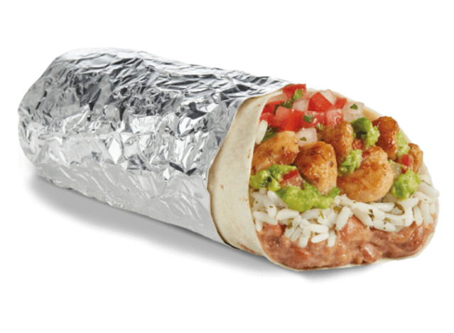 Del Taco Epic Fresh Guacamole Grilled Chicken Burrito