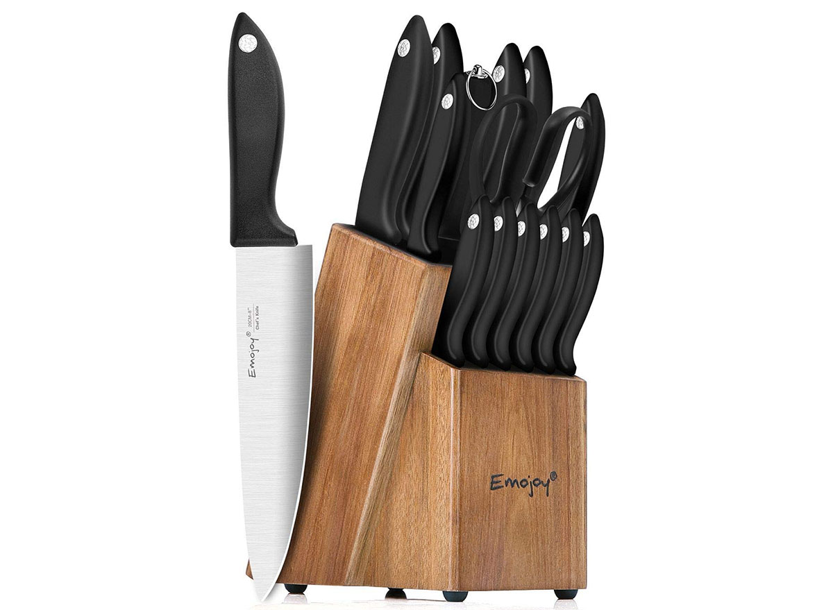 emojoy 15-piece knife set