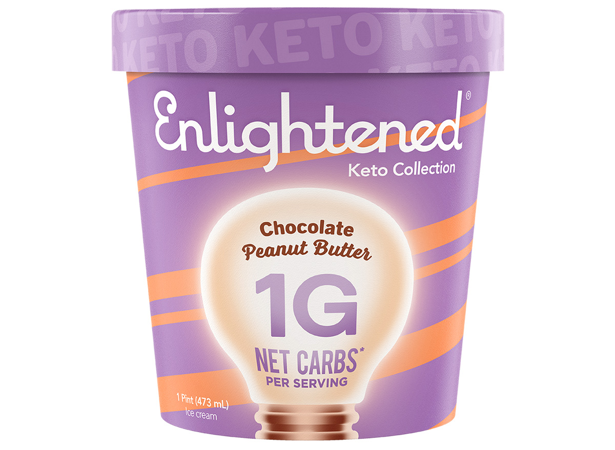 enlightened peanut butter chocolate keto ice cream