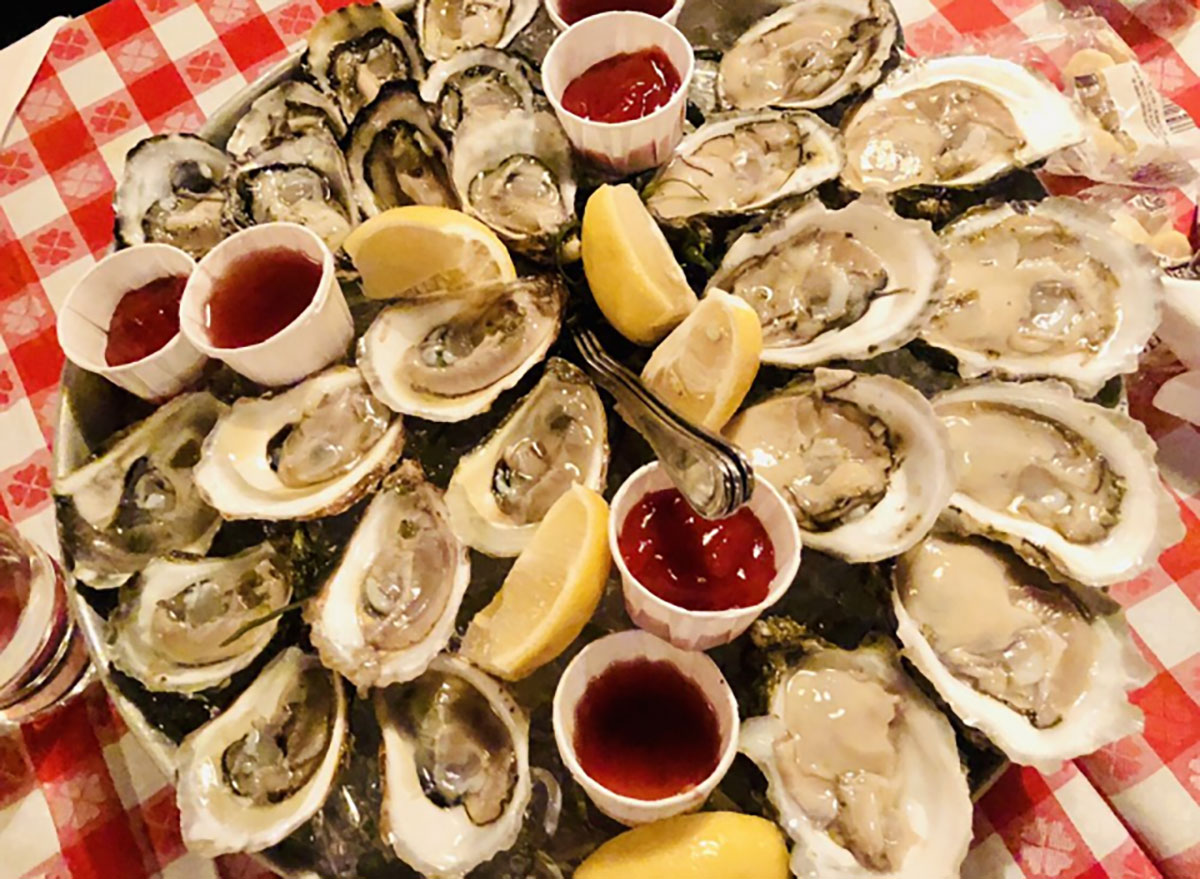 platter of raw oysters on the half shell grand central oyster bar