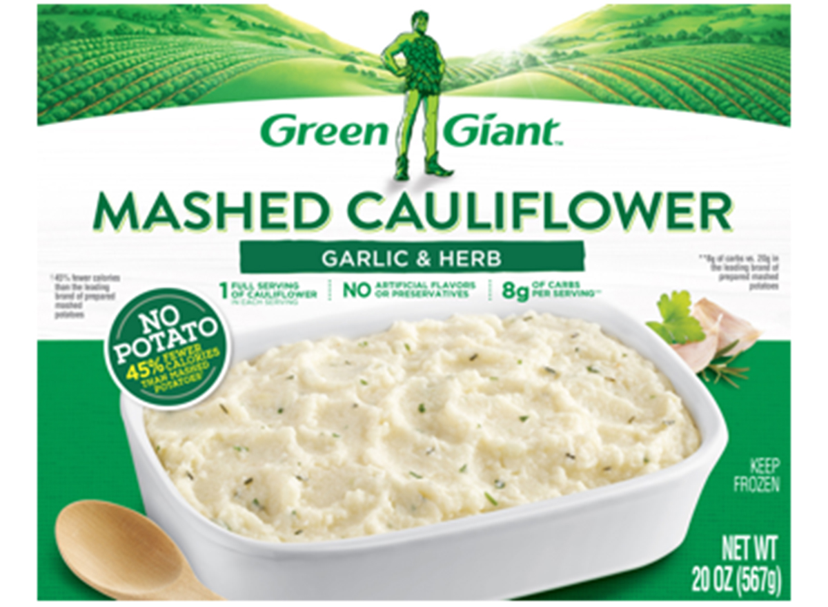 green giant garlic and herb mashed cauliflower