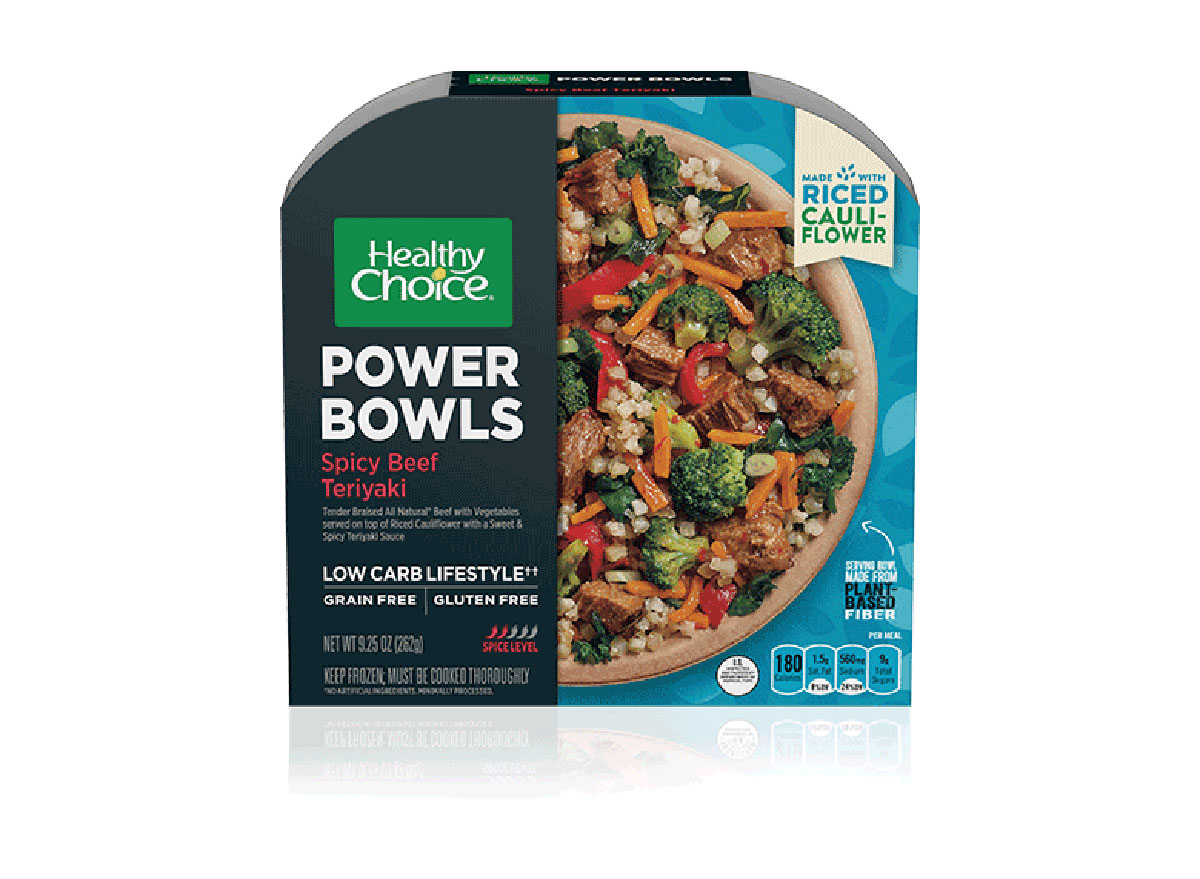 healthy choice power bowls spicy beef teriyaki