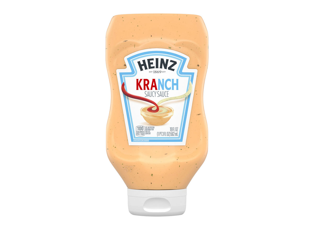 bottle of heinz kranch ketchup and ranch sauce