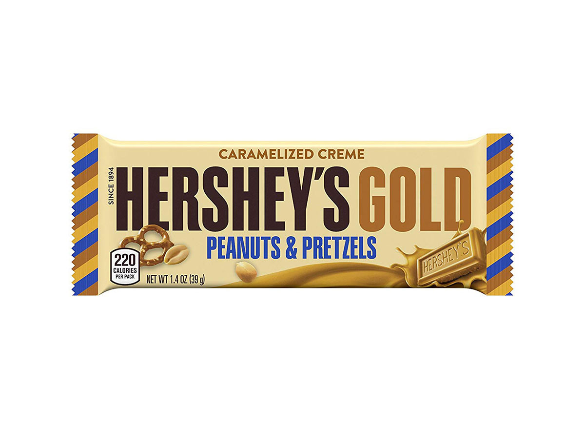 hersheys gold bar in packaging