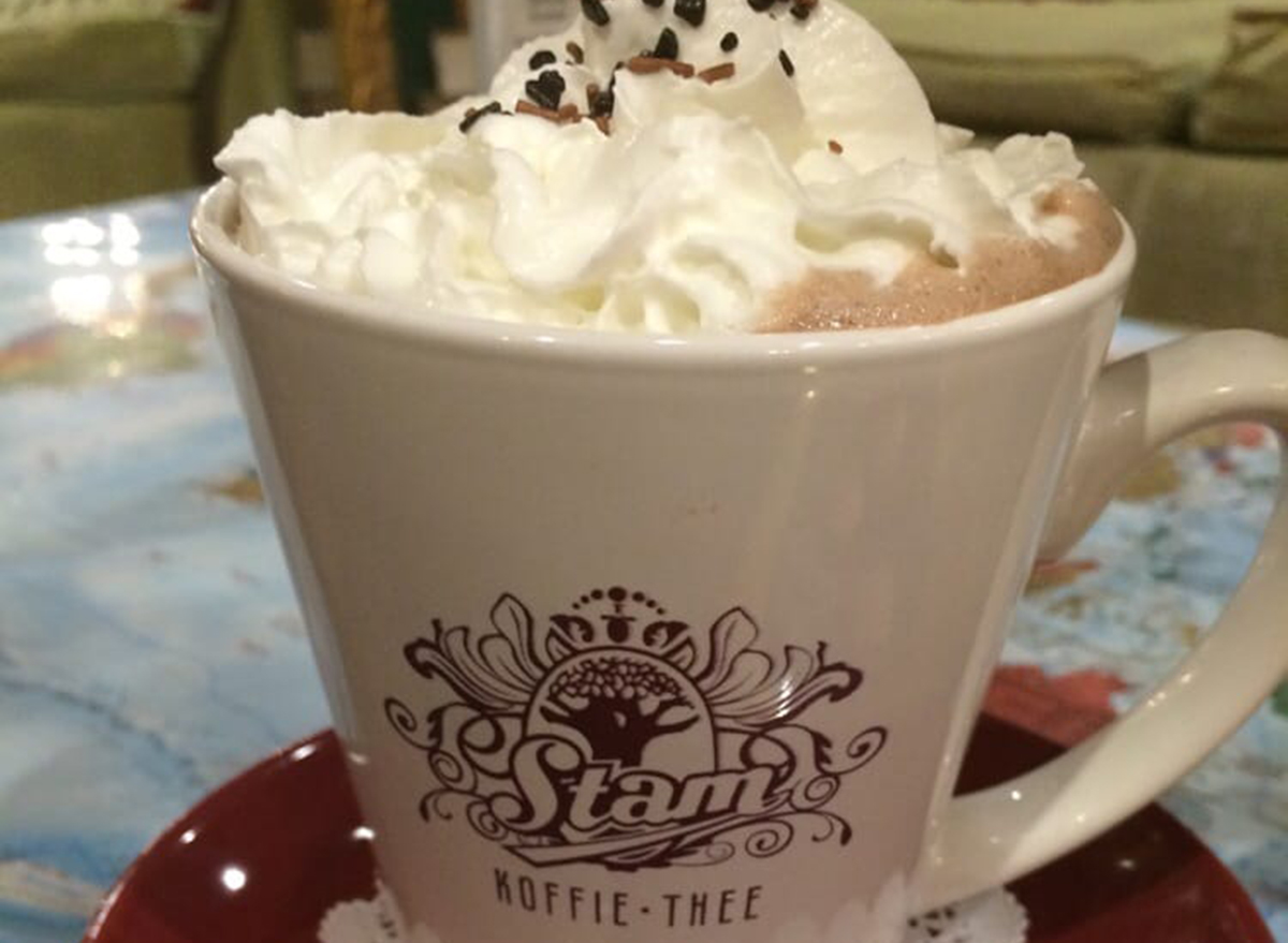 hot chocolate from chocolate chocolaterie Stam of Ames