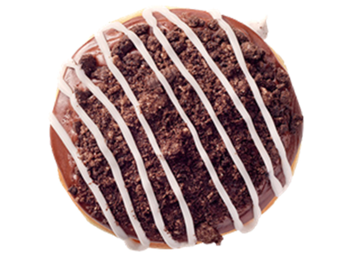 krispy kreme dark chocolate oreo kreme doughnut