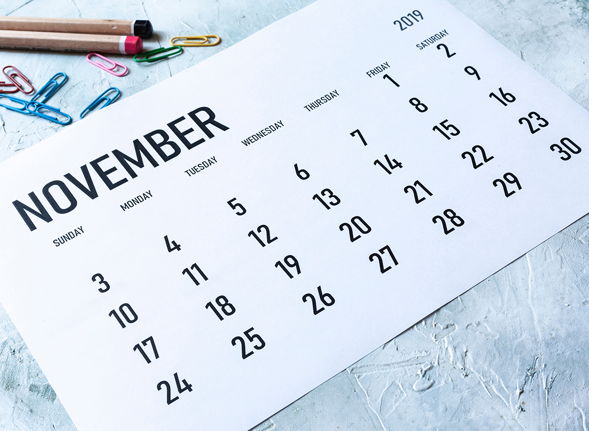 november calendar