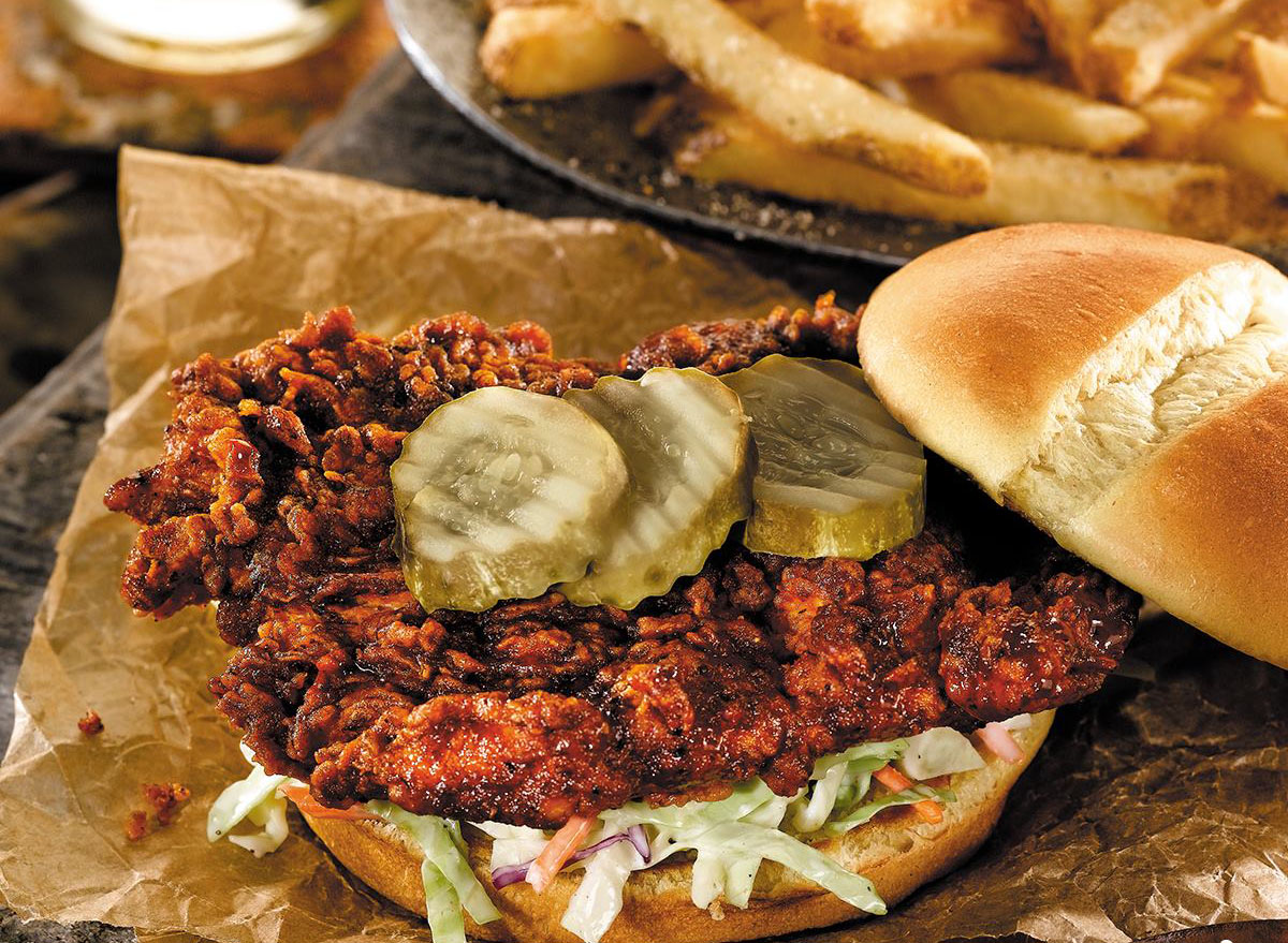 ocharleys nashville hot chicken sandwich