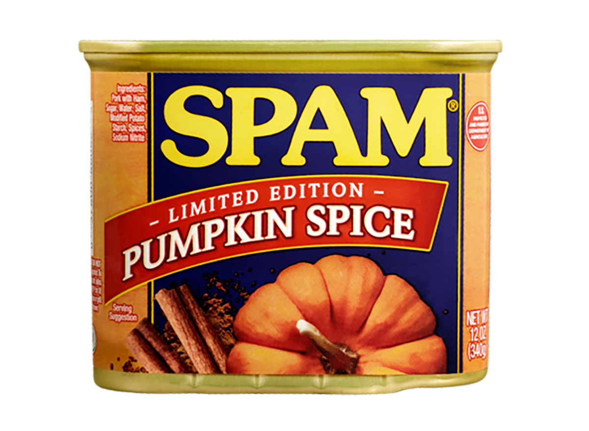can of pumpkin spice spam