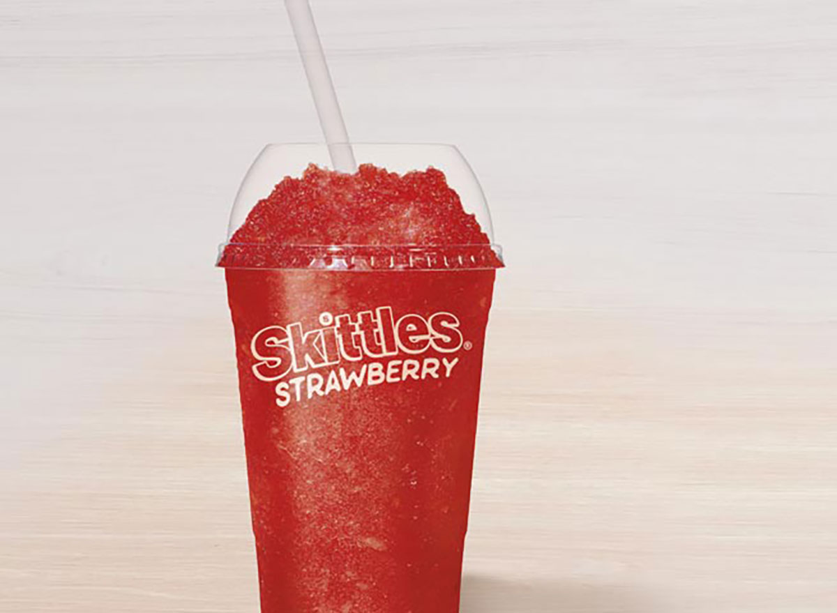 taco bell skittles strawberry freeze