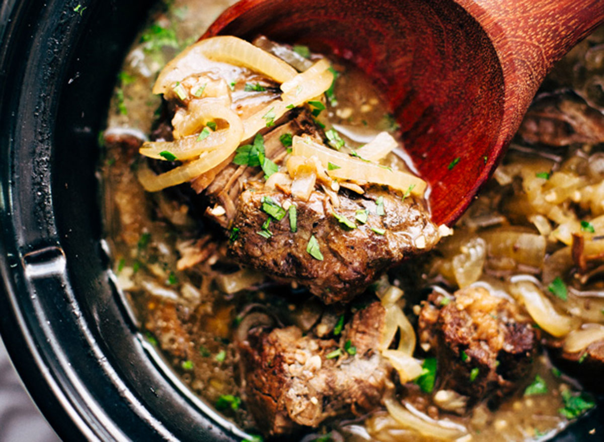 soul warming french onion pot roast