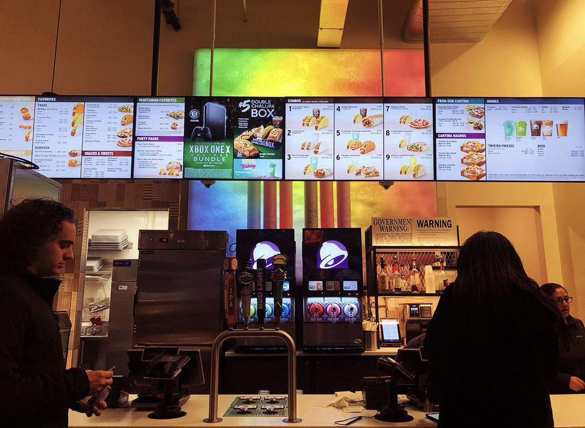 taco bell cantina counter