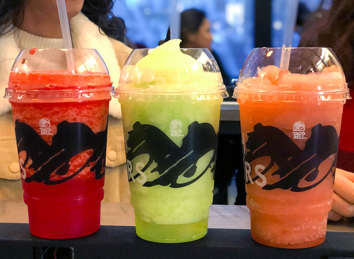 Taco Bell Cantina boozy drinks