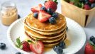 whole grain plant based pancake stack