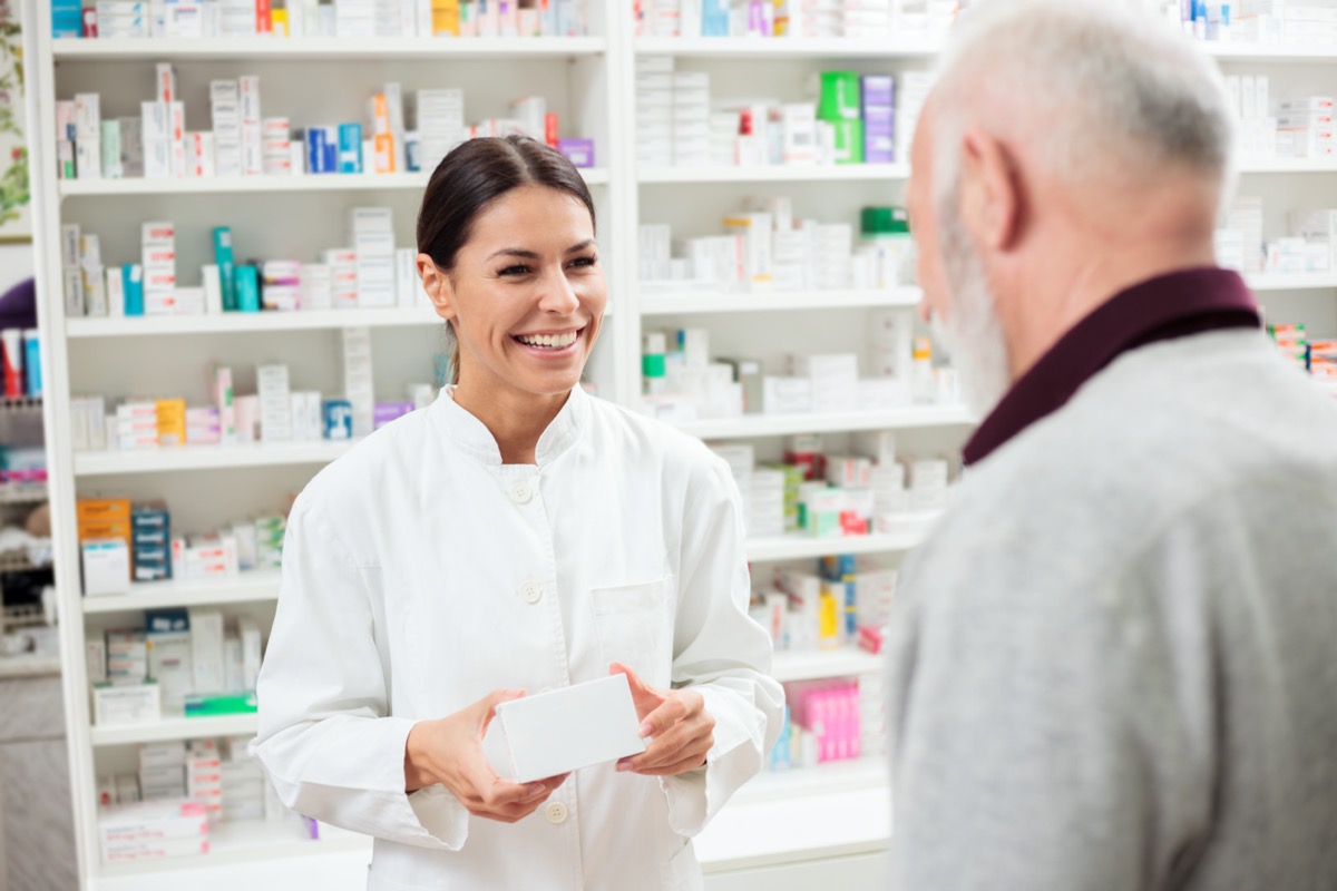 Woman pharmacist medicine pharmacy