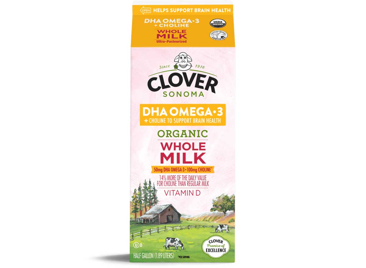 Clover sonoma organic omega 3 choline milk