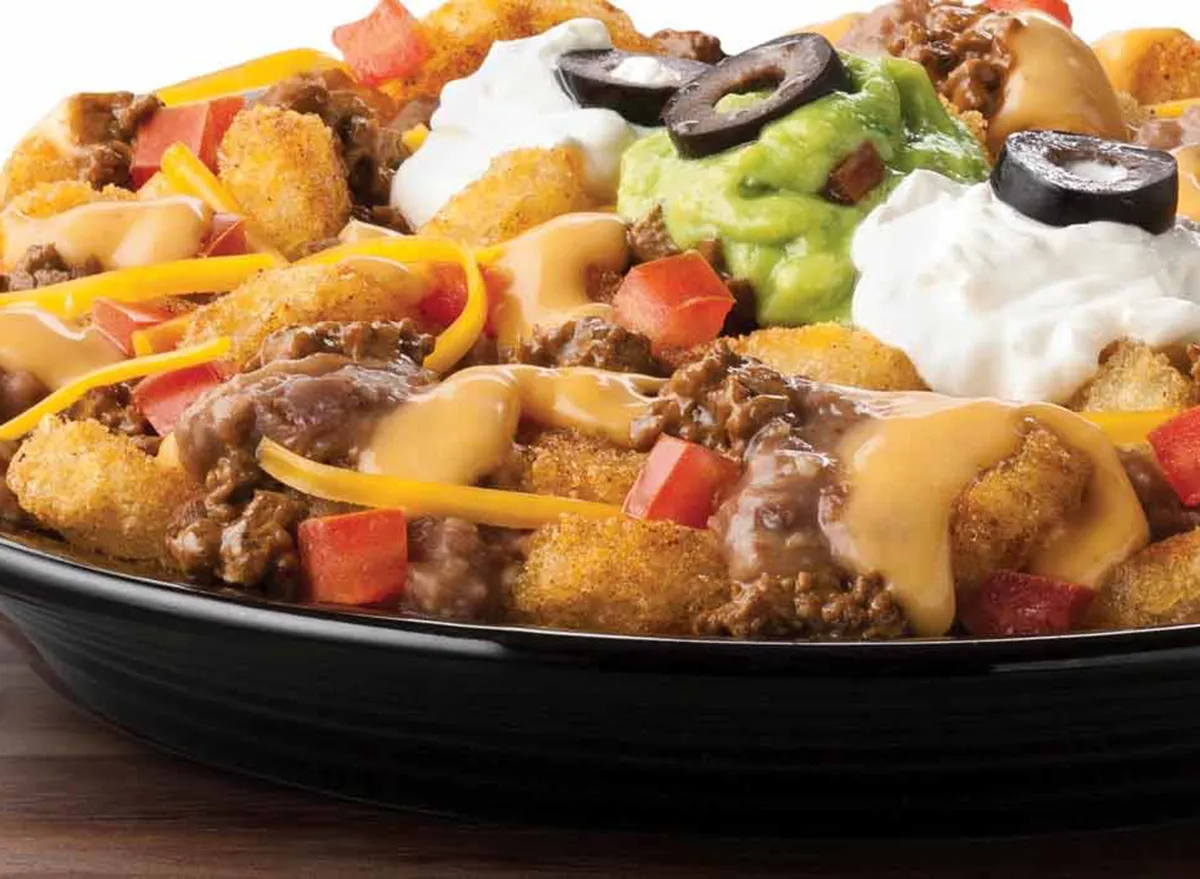 super loaded potato oles from taco john's