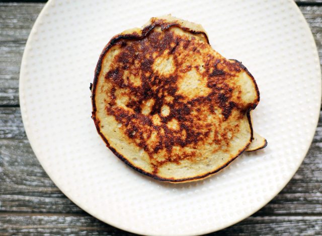 whole30 banana bread pancake on plate