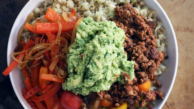 Simple Whole30 Beef Burrito Bowls Recipe - Eat This Not That
