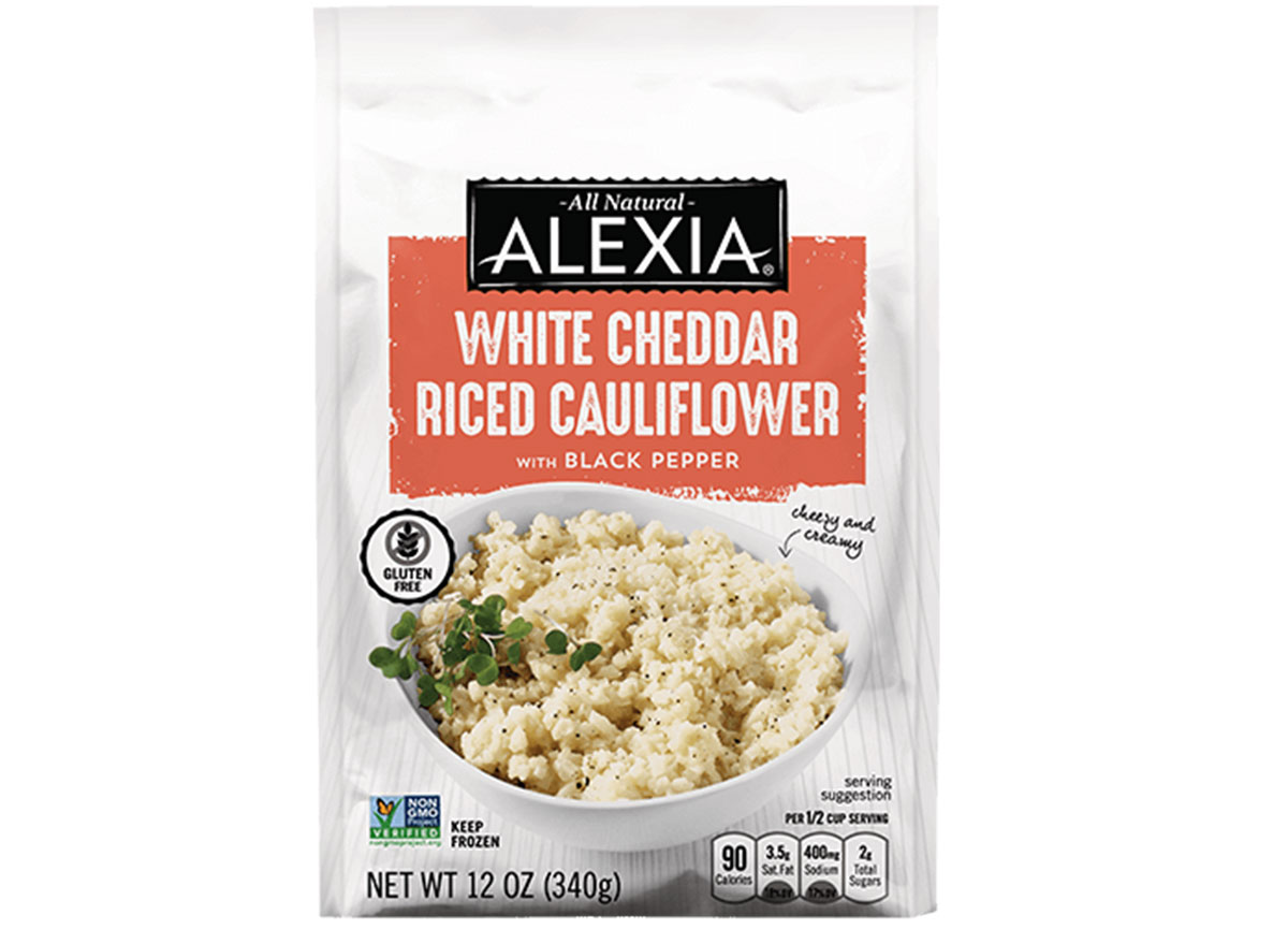 alexia white cheddar riced cauliflower