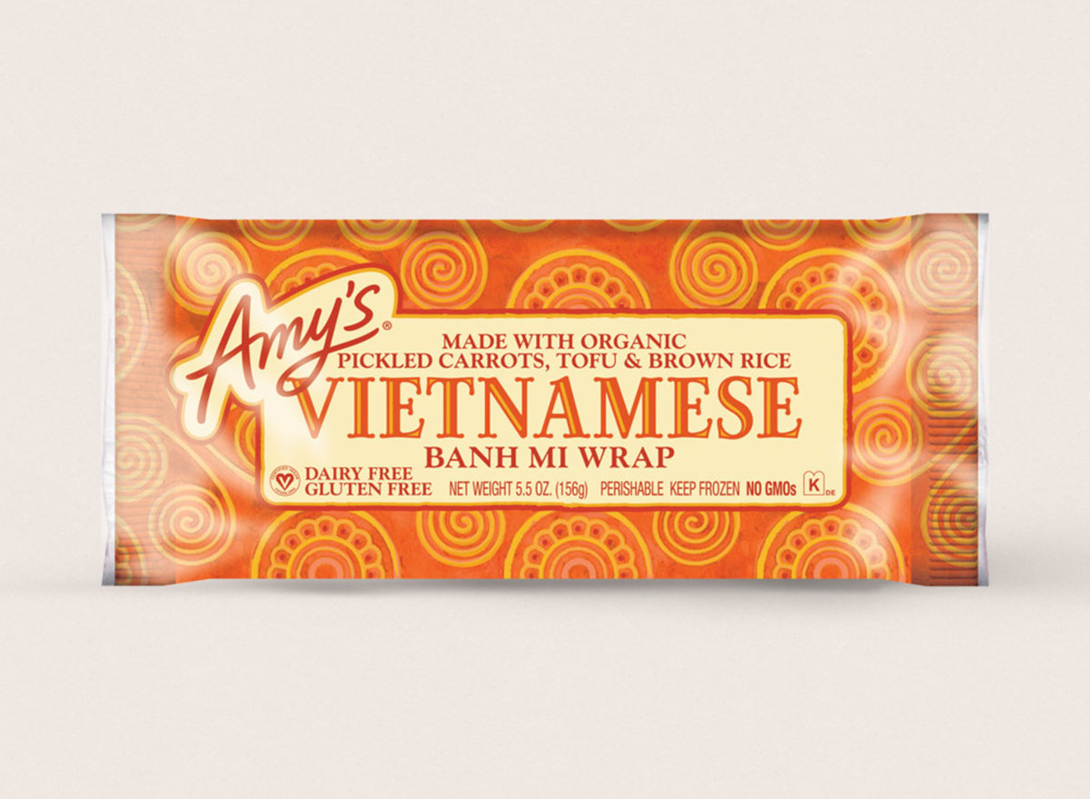 amys vietnamese banh mi wrap frozen meal