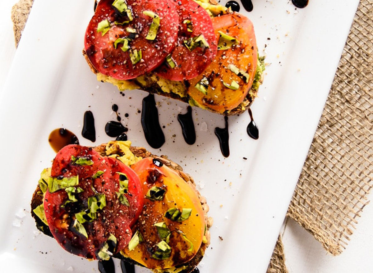 avocado and tomato toasts