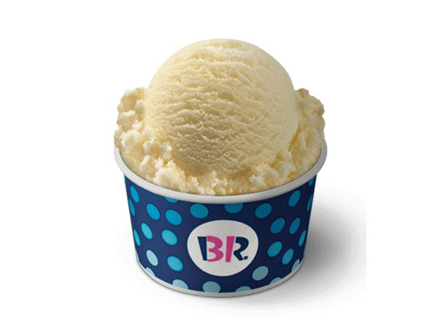 baskin robbins vanilla frozen yogurt