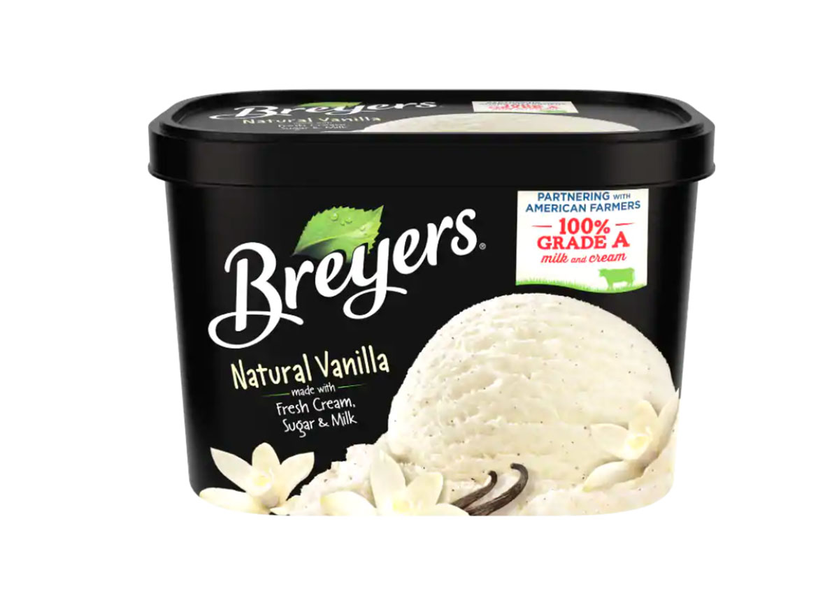 breyers natural vanilla ice cream