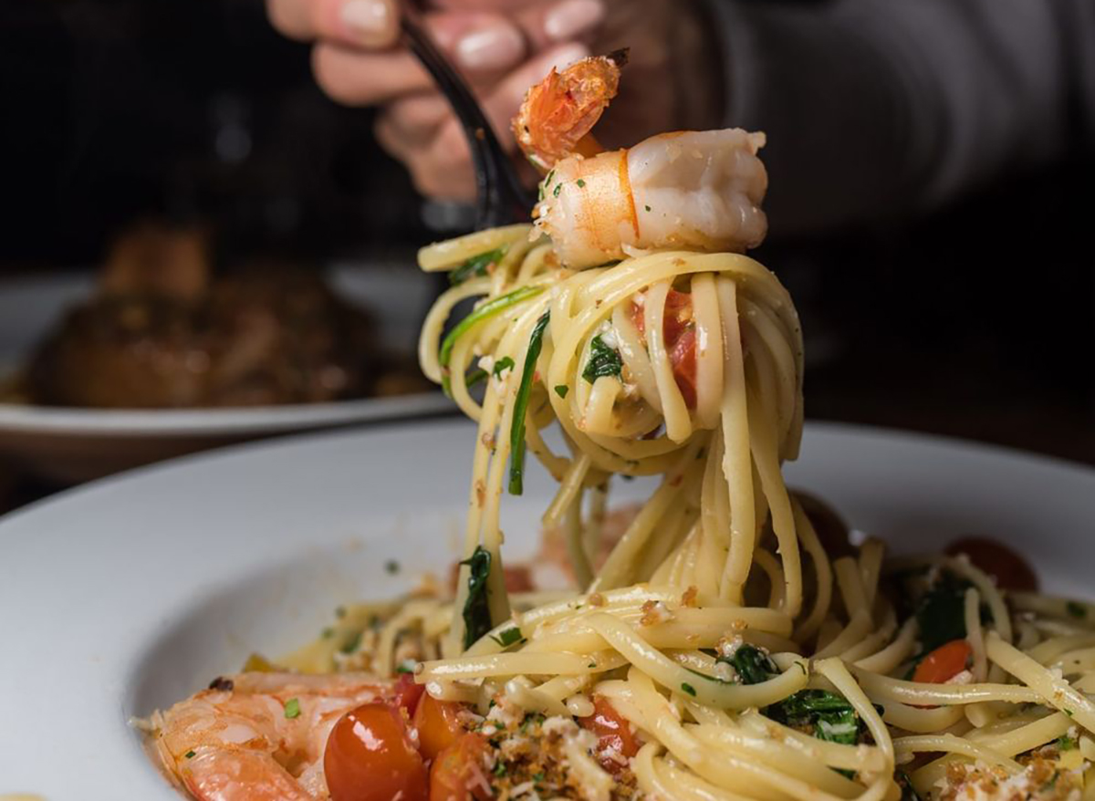 shrimp scampi from buddy v ristorante in las vegas