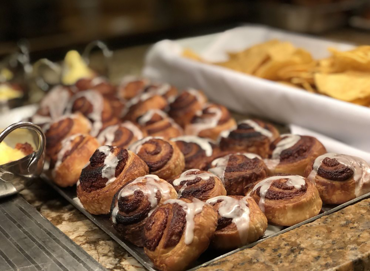 cinnamon rolls from buffet at the bellagio las vegas