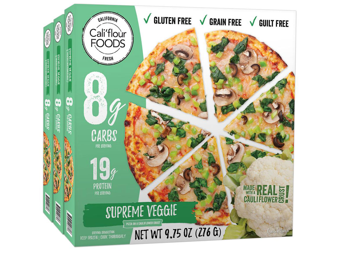 califlour food supreme veggie pizza