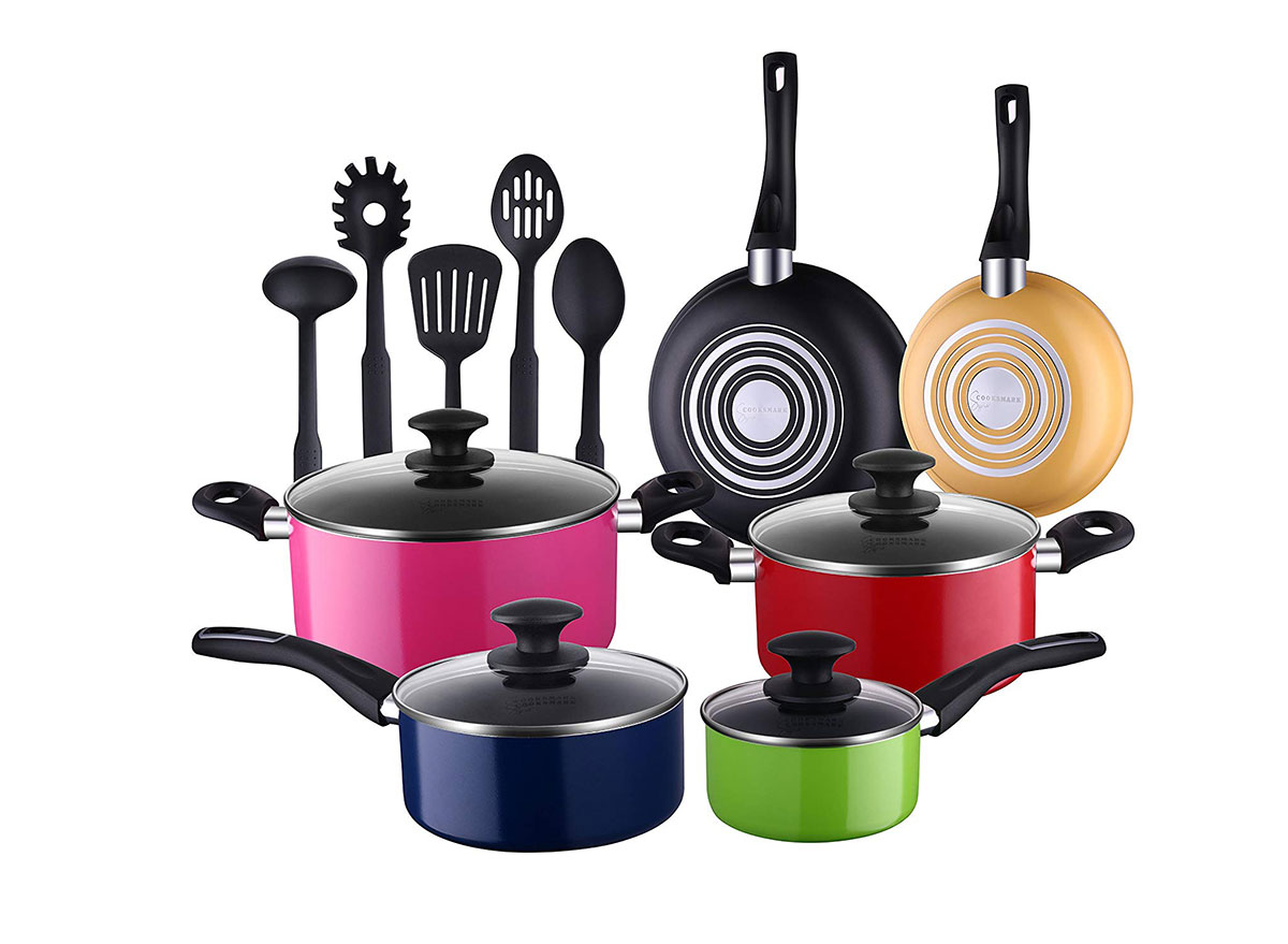 4 Colors Enamel Pot Cast Iron Saucepan Pots for Kitchen Cooking Pots Set  Kitchenware Non-stick