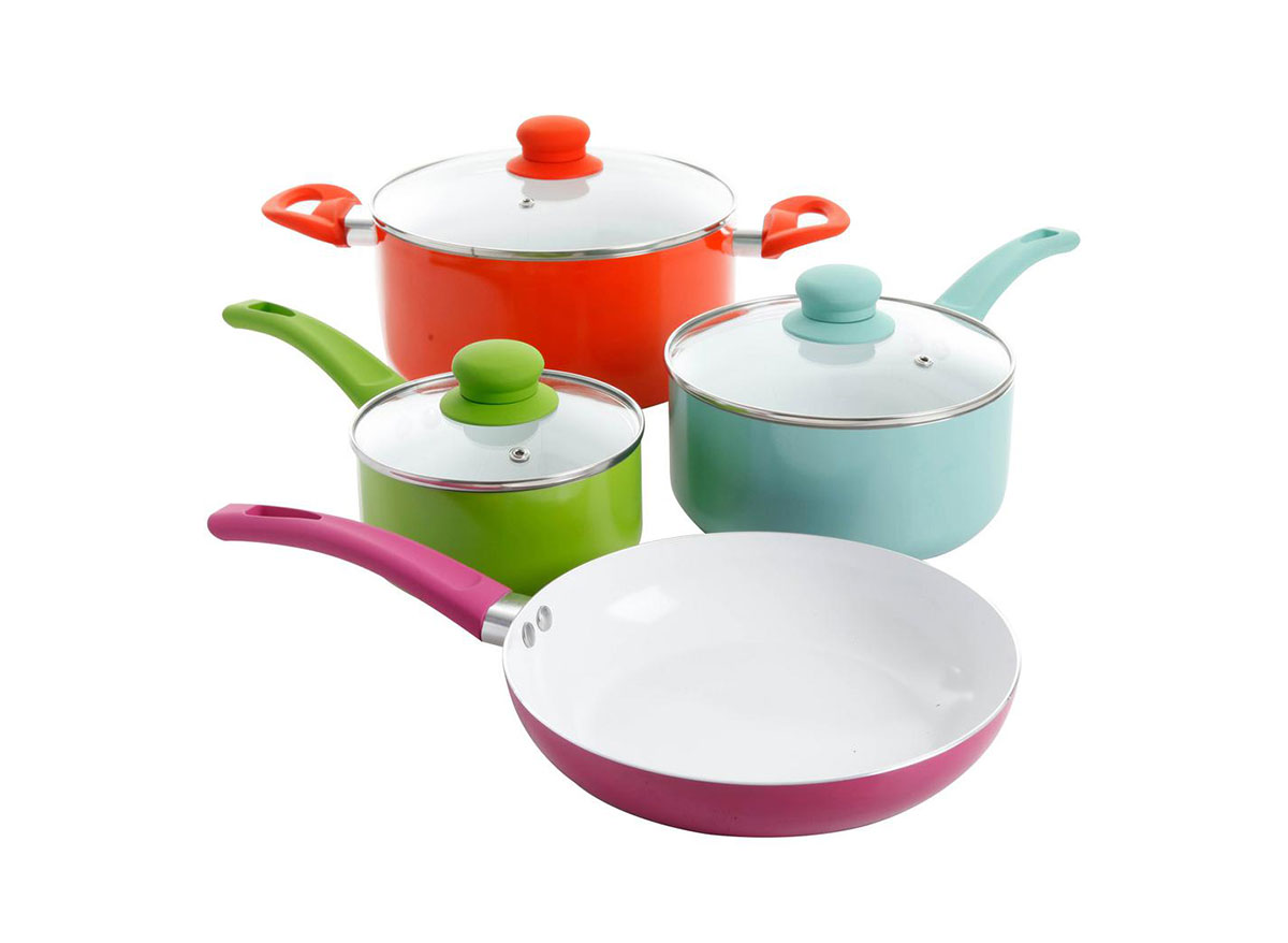 benni colorful cookware set from home depot