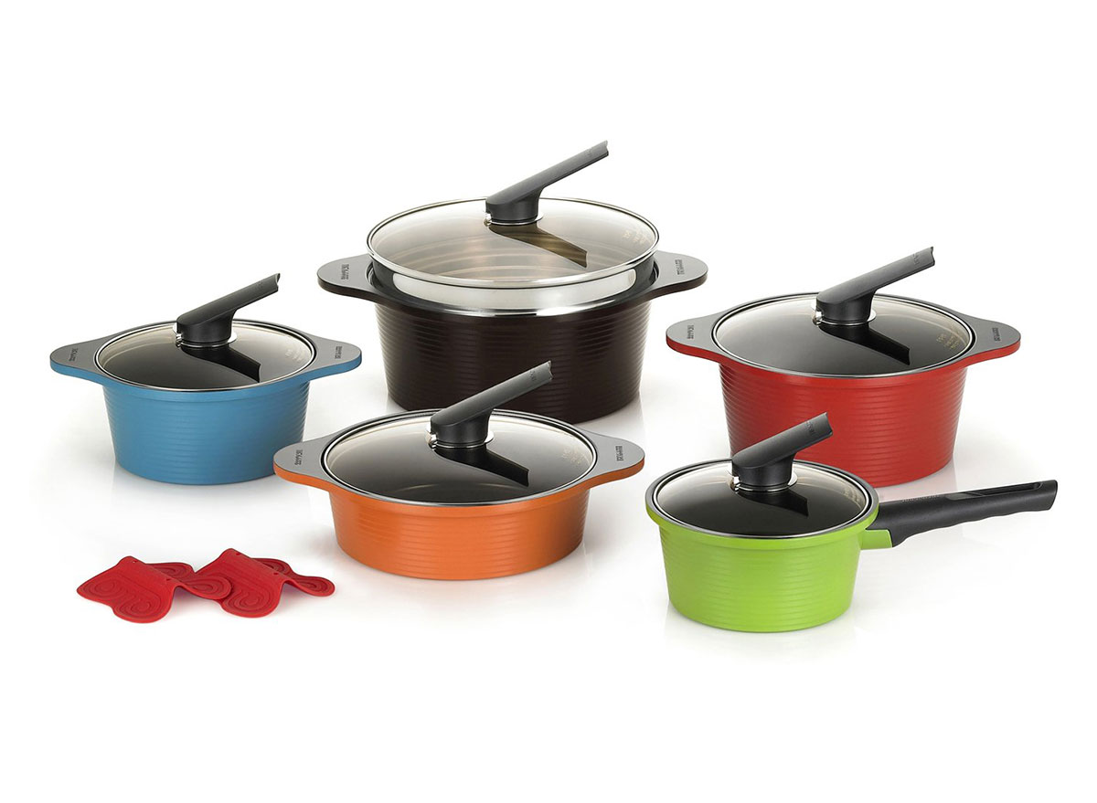 happycall colorful cookware set