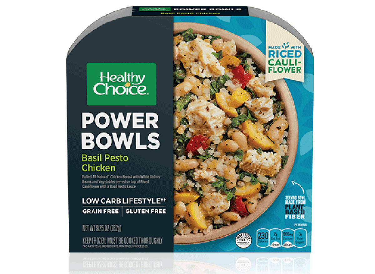 healthy choice basil pesto chicken frozen meal